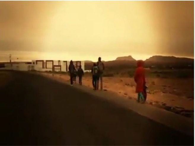 The walk to school - Courtesy M. Salhi