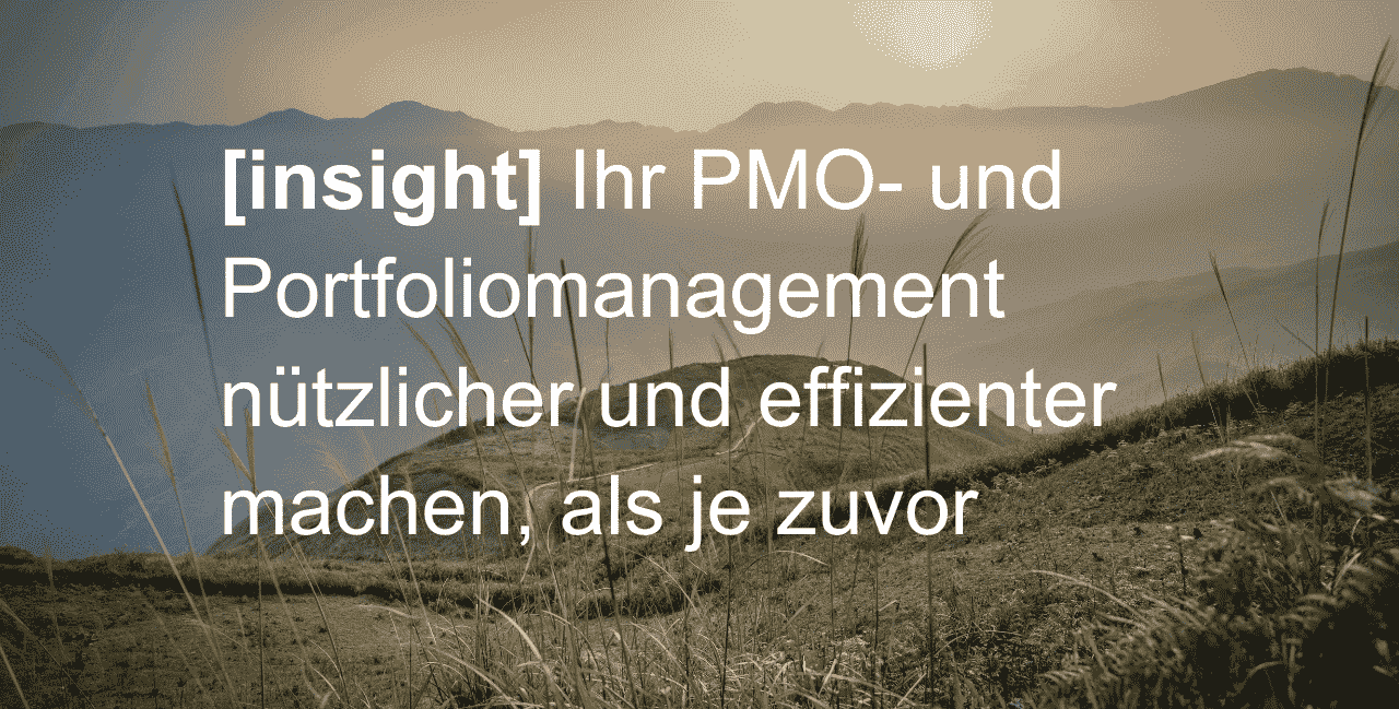 Ihr PMO- und Portfoliomanagement nützlicher und effizienter machen, als je zuvor